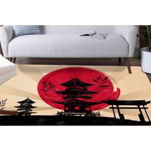 พรมวัดญี่ปุ่น: ของตกแต่งที่เน้นการลื่นพรมพิมพ์ลายพร้อมพรมเนื้อนุ่ม - Product Image 4