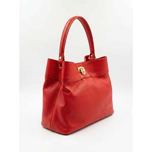 Soft <b>Handbag</b> in Genuine Dollaro Leather - Made in Italy - Art. 26060 - Product Image 2