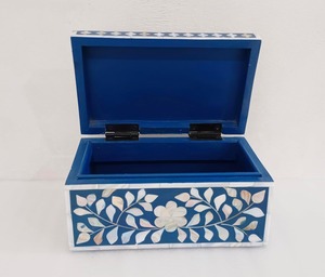 Premium Quality Vintage Style Bone Inlay Storage Chest With Lock System For Jewelry And <b>Keepsake</b> Storage At Affordable Price - Product Image 1
