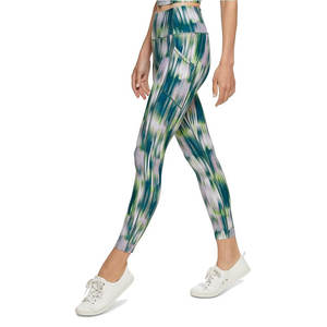 Mallas de Yoga de cintura alta para mujer con estampado de sublimación de patrón sólido para correr y yoga-Nuevos diseños Pantalones de cintura media - Product Image 3