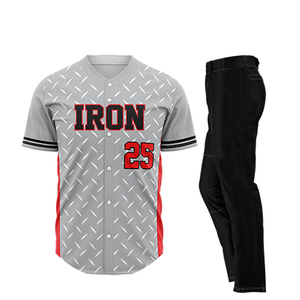 Premium Quality Custom <b>Baseball</b> Uniform <b>Set</b> Plus Size 100% Polyester Breathable Anti-Bacterial Quick Dry Lightweight Sports Wear - Product Image 4