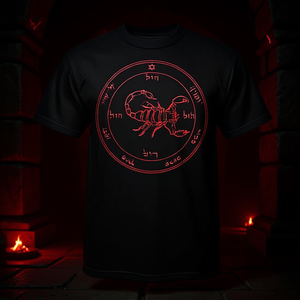 T-shirt promotionnel Mortal's Fifth Pentacle of Mars Red Seal - Product Image 3
