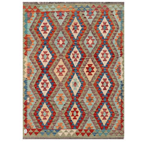 พรมกิลิมไมมาณา อัฟกานิสถาน ขนาด 203 x 149 ซม. พรมและชุดพรมแบบดั้งเดิมของชาวอัฟกัน - Product Image 1