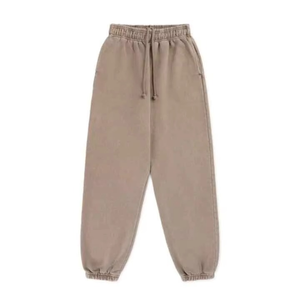 Wholesale Custom Sweat Pants Trousers 100% Cotton Washed <b>Oversized</b> <b>Sweatpants</b> Baggy Wide Leg Sweat Jogger Track men's trousers - Product Image 1