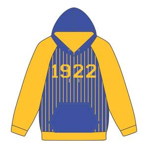 Anno di fondazione 1922 Sigma Gamma Rho Blue Body oro Raglan Pullover con cappuccio SGRho Sorority abbigliamento Divine Nine HBCU - Product Image 2