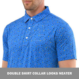 Camisetas de polo personalizadas de algodón 100% para hombre, camisetas de golf holgadas bordadas con patrón sólido, estampado tejido en blanco para polo - Product Image 4