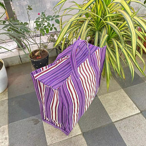 Grands sacs écologiques à fermeture éclair en PP recyclé réutilisable durable en plastique polypropylène pour l'approvisionnement en vrac de l'Inde Shopping blanchisserie - Product Image 1