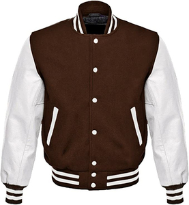 Veste universitaire noire de luxe personnalisée de haute qualité pour hommes Anime brodé Letterman Bomber - Product Image 3
