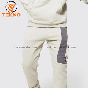 Ensemble veste d'entraînement automne hiver pour hommes pantalons de survêtement respirants avec logo personnalisé grande taille Design tendance à capuche pour jogging pour hommes - Product Image 3