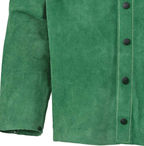 Último estilo chaqueta de soldadura de cuero de vaca resistente al calor resistente al fuego protección transpirable pesado - Product Image 3