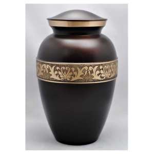 Vente en gros d'urnes de crémation en métal articles funéraires conception artisanale qualité d'exportation pour le stockage des cendres - Product Image 4