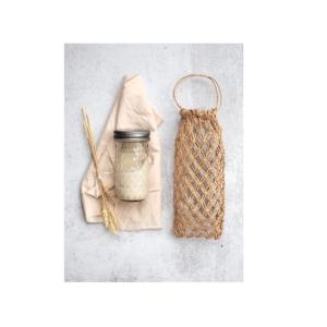 Cesta de Almacenamiento de Macramé Hecha a Mano de Diseño de Lujo, Decoración Boho, Cesta Hueca Tejida a Mano con Cuerda de Algodón y Asa - Product Image 1