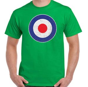Mod T-Shirt các mứt Xe tay ga RAF Logo Mens Funny Retro mục tiêu Spitfire lambretta - Product Image 4
