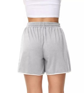 Pantalones cortos de malla informales de alta calidad personalizados para mujer, pantalones cortos de chándal de poliéster básicos con cintura elástica Vintage para correr de verano con Logo - Product Image 2