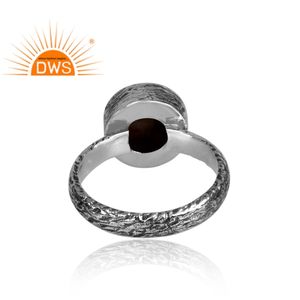 Bague empilable en argent sterling oxydé naturel Mojave cuivre bourdon Turquoise pierre précieuse fabricant de bijoux personnalisés - Product Image 4