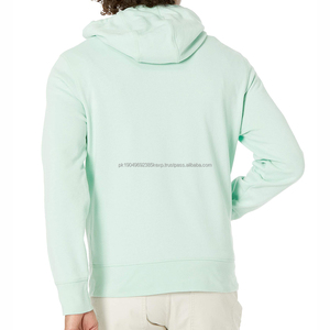 Sweats à capuche streetwear pour hommes personnalisés OEM 400gsm-600gsm Coton lourd entièrement brodé sans cordon Sweats à capuche lavés - Product Image 3