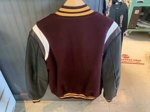 2023 hommes personnalisé Varsity Design doudoune tissé coton cuir Polyester Streetwear Style vêtements personnalisés pour printemps hiver - Product Image 5