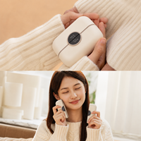 Chauffe-mains électrique 6000 mAh avec 4 températures, affichage LED, chauffe-mains intelligent rechargeable jusqu'à 60 degrés ° Chauffe-mains magnétique portable C