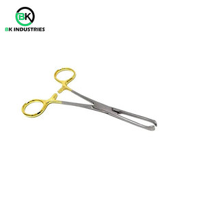 Pinzas Quirúrgicas BK Industries de Acero Inoxidable Curvas, Instrumento de Cirugía General con Certificación CE Clase I, Uso Manual - Product Image 2