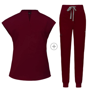 Bata de laboratorio vaquera de secado rápido Unisex, conjuntos de uniformes de enfermera de manga corta, uniformes de moda para hospitales, uniformes de Hospital Unisex - Product Image 6