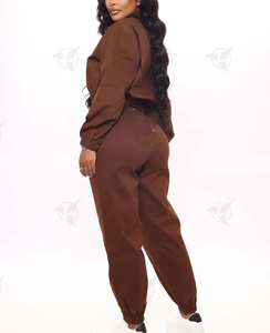 Ropa de calle de la mejor calidad, jersey de gran tamaño, chándal transpirable de dos piezas, conjunto cortavientos para mujer, precio barato con personalización - Product Image 2