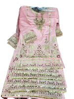 Robe en coton fantaisie prête à l'emploi de haute qualité pour les filles respirant pakistanais silhouette droite vêtements pour enfants