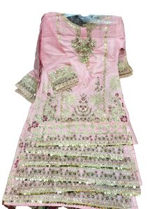 Vestido de algodón elegante listo para exportar de alta calidad para niñas, ropa transpirable de silueta recta paquistaní para niños - Product Image 3