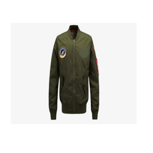Blouson de bombardier personnalisé élégant en nylon 2025, le nylon extérieur OEM doit être intérieur en polyester 100% avec patch Work Bomber Jacket - Product Image 2