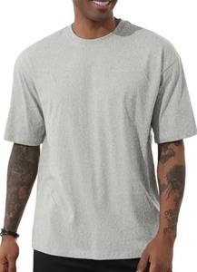 T-shirt décontracté pour homme, coupe slim, 100% coton, haute qualité, streetwear, blanc, poids lourd, logo personnalisé imprimé, sport - Product Image 3
