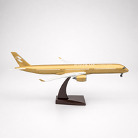 Nouveau modèle d'avion en résine 2026 A350-1000 Starlux Carbon Gold Livery, échelle 1:157, 47 cm, modèle de présentation pour la vente en gros