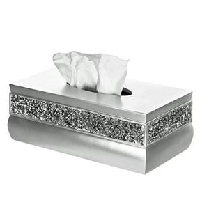 Boîte à mouchoirs carrée antique plaquée, aspect royal, pour décoration de table de fête d'anniversaire, imperméable - Product Image 4