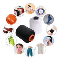 Fil de spandex DCY de haute qualité 156/22 Dtex D.c, vente chaude, double couche pour une élasticité élevée, fil d'élasthanne, fil de caoutchouc