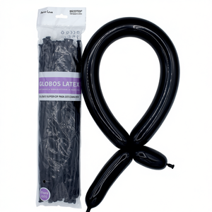 Globos Redondos de Látex Duraderos para Fiestas de Cumpleaños, Color Negro 260, Paquete de 50 Unidades para Decoración - Product Image 2