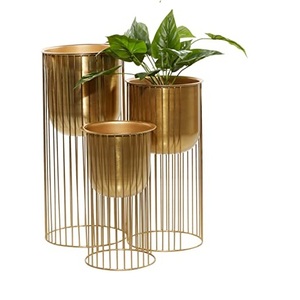 Maceta de flores de Metal de estilo moderno, accesorios de decoración para fiesta de Navidad y boda, maceta decorativa con diseño elegante - Product Image 6