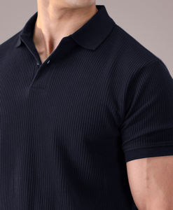 Nueva Camiseta de manga corta de verano para hombre, camiseta POLO bordada con solapa suelta de moda de negocios informal, camisa transpirable para hombre - Product Image 4