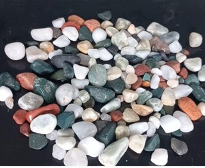 Mixed Color Natural <b>Stone</b> Agate Polished Pebble Stones for Outdoor Garden <b>Landscaping</b> Exterior Decoration Home Decorative Filler - Product Image 3