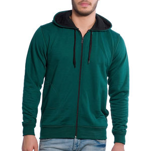 2025 à la mode bonne qualité hommes confort lavage vêtement teint sweats à capuche dernière conception fermeture éclair sweats à capuche pour hommes conception personnalisée - Product Image 3