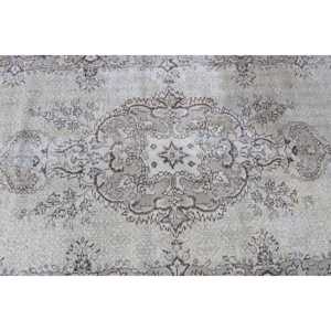 พรมตุรกีวินเทจ ขนาด 3.5x6.4 ฟุต สีน้ำตาลลายพราง - Product Image 5