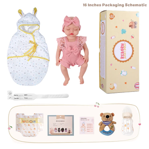 <span class=keywords><strong>Muñeca</strong></span> Reborn de Silicona de Cuerpo Completo de 16 Pulgadas, Modelo <span class=keywords><strong>Nancy</strong></span> de Babeside, Bebé Recién Nacida Dormida con Chupete, Juguete Infantil Realista - Product Image 6