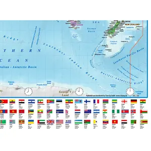 Póster del Mapa del Mundo 2025 con Diseño Minimalista que Incluye Banderas - MAPAS en MINUTOS - Product Image 4