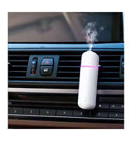 Capsule 33 Diffuseur d'arômes ultrasonique moderne en plastique pour voiture, pack de démarrage avec 6 parfums, alimentation USB, parfum longue durée