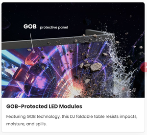 Écran LED portable et pliable professionnel pour DJ avec logo personnalisé – Idéal pour mariages, fêtes, événements et locations - Product Image 4