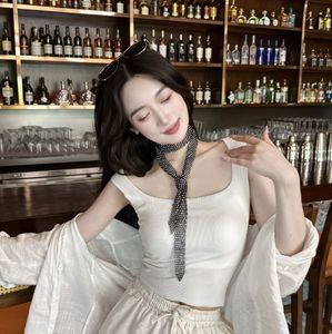 Carré marin danse cravate col dames danse accessoires paillettes à la mode strass noeud papillon en gros - Product Image 2