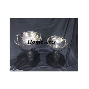 Cuenco de aluminio hecho a mano para dulces y dátiles, cuenco para servir aperitivos de frutas secas de Color plateado de nuevo diseño para uso doméstico - Product Image 6