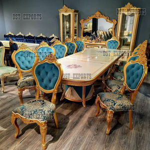Juego de Mesa y Sillas de Comedor Estilo Francés, Alta Calidad, Precios de Mayoreo, Hecho a Mano, Juego de Mesa para 8 Personas, Mueble Curio Estilo Americano - Product Image 3