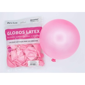 Palloncini in lattice Party Love 30 cm rosa metallizzato, confezione da 50 pezzi, decorativi - Product Image 1