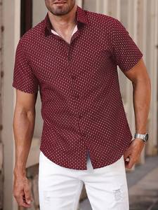 เสื้อเชิ้ตแขนสั้นสำหรับผู้ชายผ้าโพลีเอสเตอร์ระบายอากาศได้ดีซักด้วยเครื่องได้ - Product Image 3
