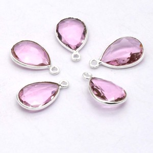 18X11mm(1วง) 22X11mm(2ห่วง) ขั้วต่อพลอยควอตซ์สีชมพูทอง18K & เงินสเตอร์ลิงชุบสำหรับ C37-40อัญมณี - Product Image 1