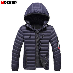 Chaqueta acolchada cálida de invierno para hombre con cuello levantado y capucha High Street Style en varios colores - Product Image 3