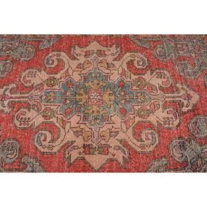 พรมวินเทจขนาด 4.3x7.2 ฟุต ลายสัตว์สีแดง พรมตุรกี - Product Image 5